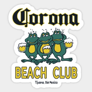 Corona Beach Club Sticker